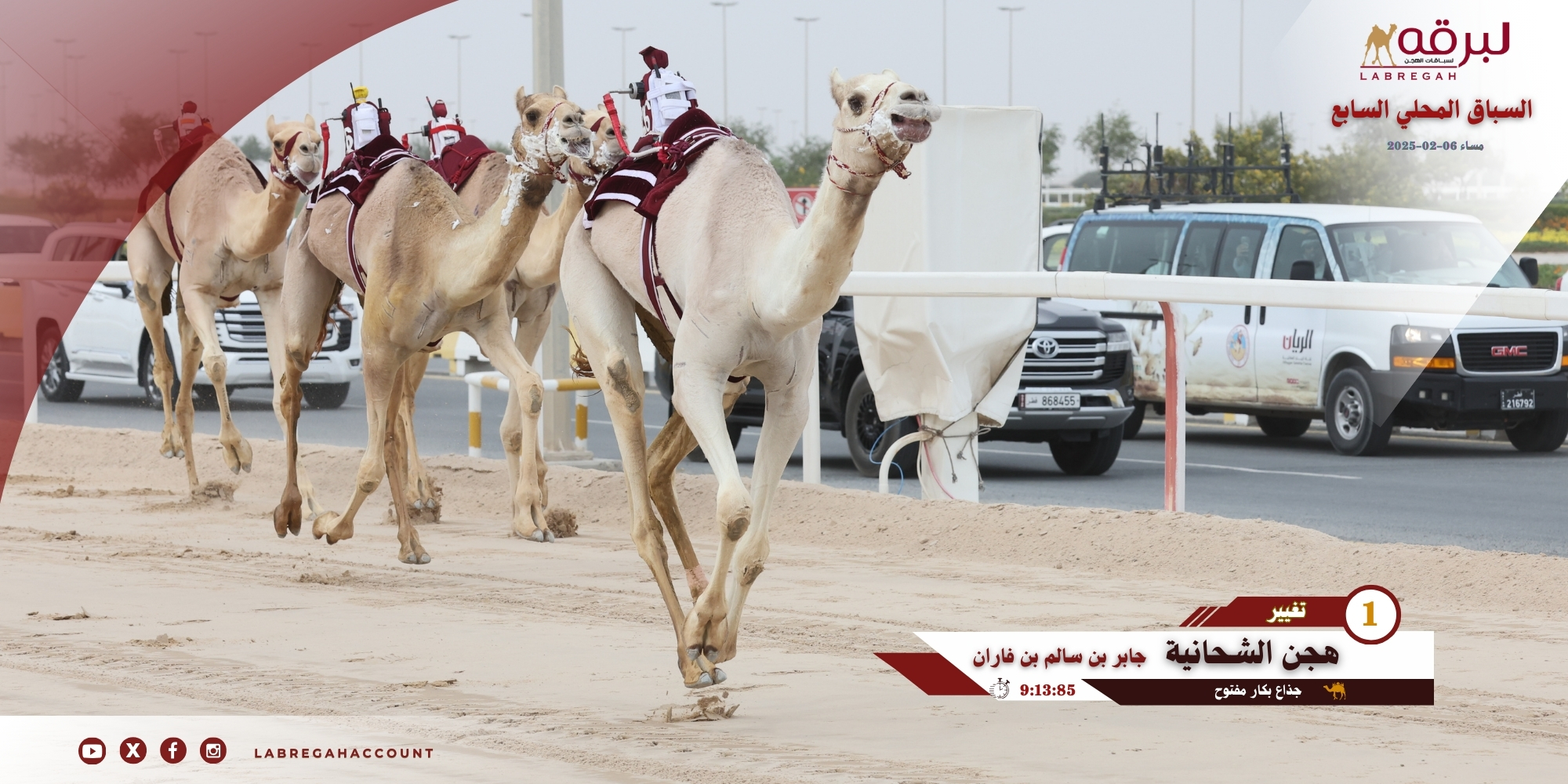 بالمحلي السابع.. هجن الشحانية والرئاسة يتقاسمان ناموسي الجذاع